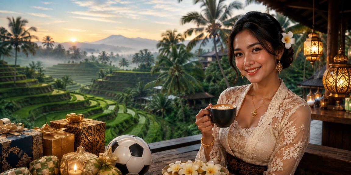 Pengguna mengecek informasi taruhan sambil menikmati kopi di warung