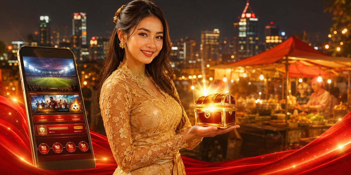 Model perempuan menggunakan ponsel untuk mengakses platform taruhan dan kasino online